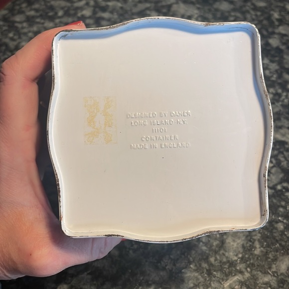 Collectible Daher Square Floral Tea Tin Container Made in England - Picture 4 of 8